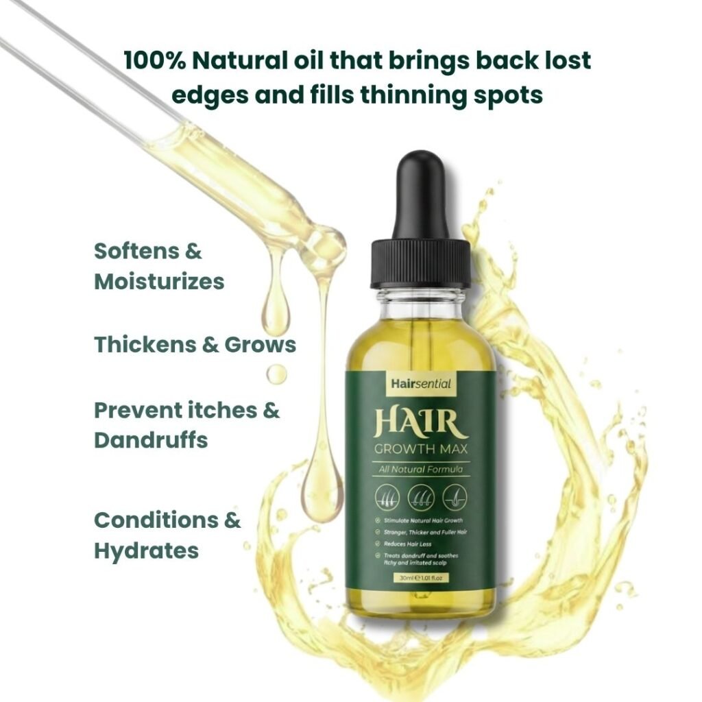 100% Natural oil that brings back lost edges and fills thinning spots